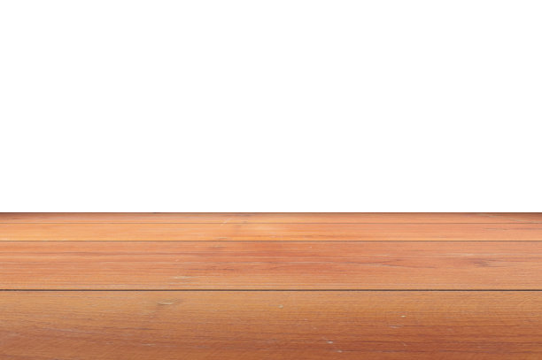 3D渲染，木制桌面在孤立的黑白背景上图片下载