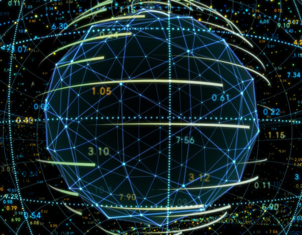 数据技术地球，大数据全球传输与存储，互联网技术图片下载