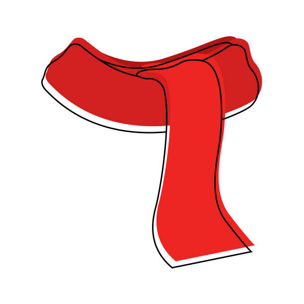 孤立的围巾图标图片下载