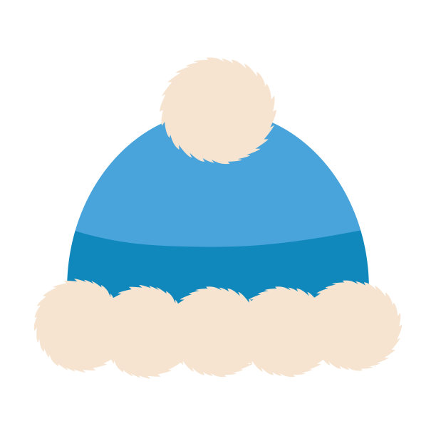 孤立的冬季帽子图标图片下载