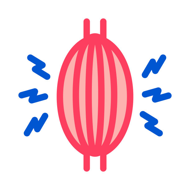 肌肉疼痛图标矢量轮廓插图图片下载