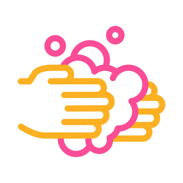 洗手液肥皂图标大纲插图图片下载