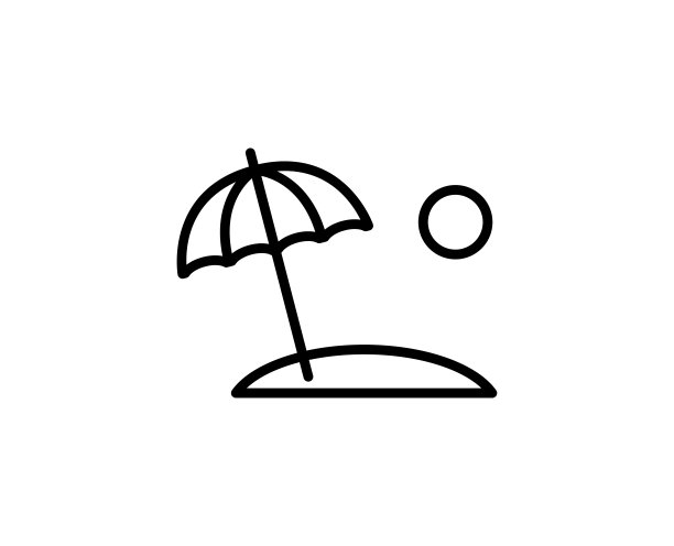 海滩行图标图片下载