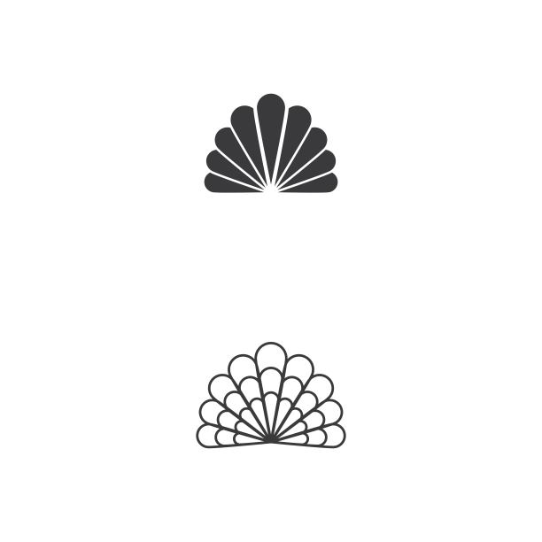 贝壳图标矢量图设计图片下载