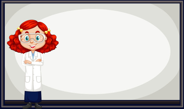 科学家站在白板上图片下载