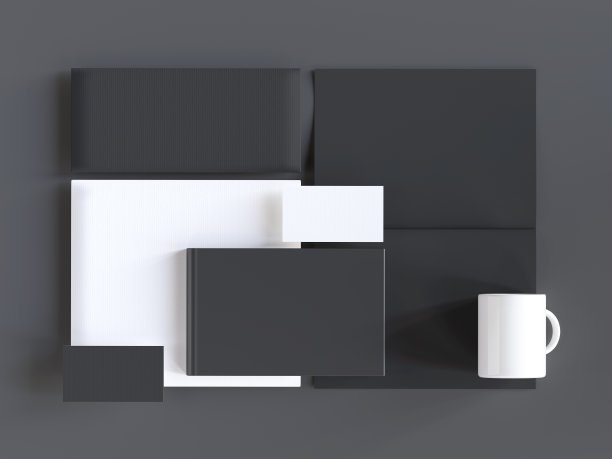 黑色的身份模板图片下载