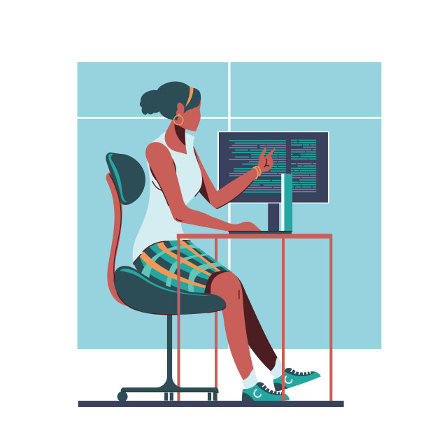 女性程序员或女性程序开发图片下载