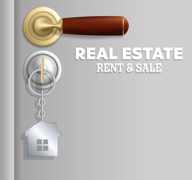 房地产，出租和销售矢量概念海报，横幅图片下载