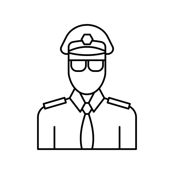 飞行员，机场，工作线图标。机场元素，旅游插图图标。标志、符号可用于网页、logo、手机应用、UI、UX图片下载