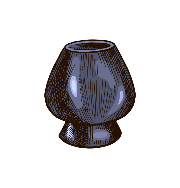 抹茶绿茶。有机粉和日式碗茶。健康椰奶拿铁。雕刻手绘复古素描海报图片下载