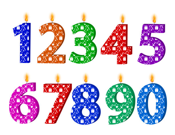 用蜡烛庆祝生日。蛋糕上的蜡烛。图片下载