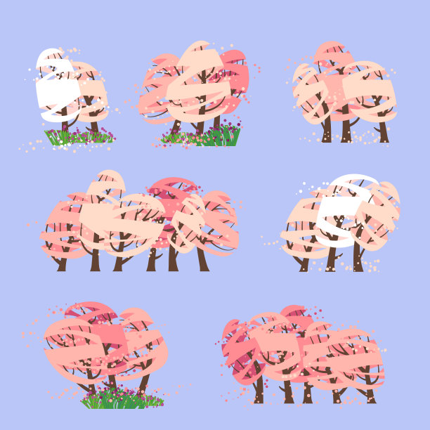 开花树木的图画收集。图片下载