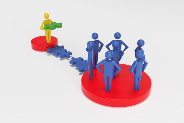 三维人-人的性格-人。3d图形最后一块拼图拼图。三维渲染图片下载