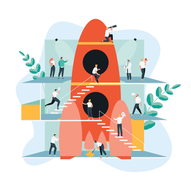 启动火箭商业概念图片下载