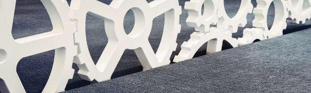 企业行业的概念。齿轮和通信图片下载