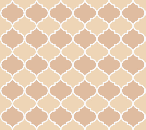 四瓣花的图案。摩洛哥风格图片下载