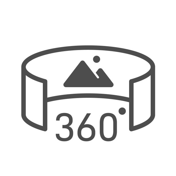 虚拟旅游矢量图标孤立在白色背景。智能手机的VR和AR技术应用。虚拟现实未来技术概念。360全景图片下载