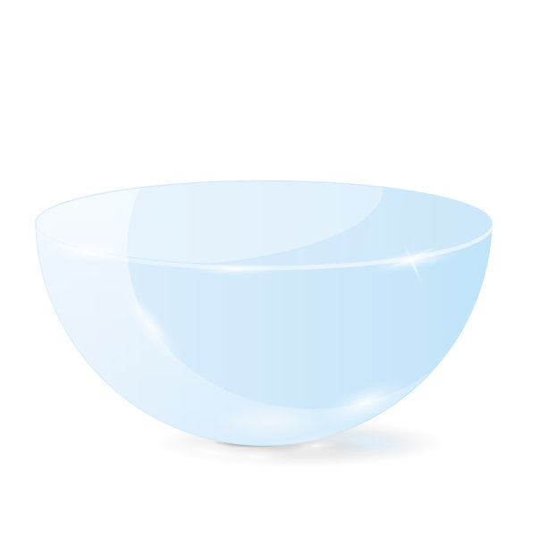 半球体。蓝色玻璃3d几何形状图片下载