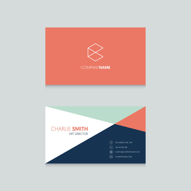 专业现代名片模板设计简约风格图片下载