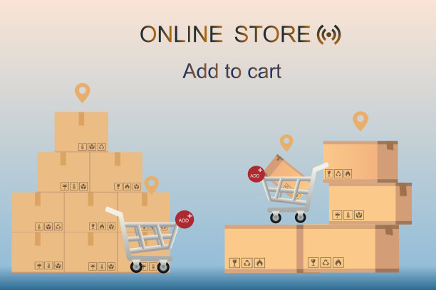 向量网上购物概念概念图片下载