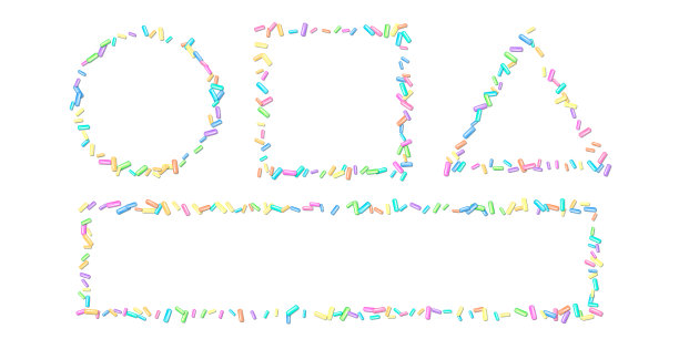 点缀在白色背景上的粒状框架图片下载