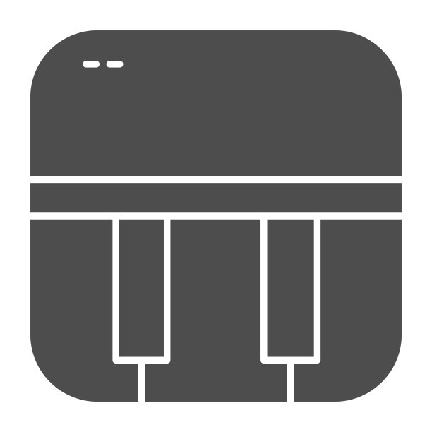 钢琴坚实的图标。音乐键盘矢量插图孤立在白色。乐器字形风格设计，专为网页和应用设计。Eps 10。图片下载