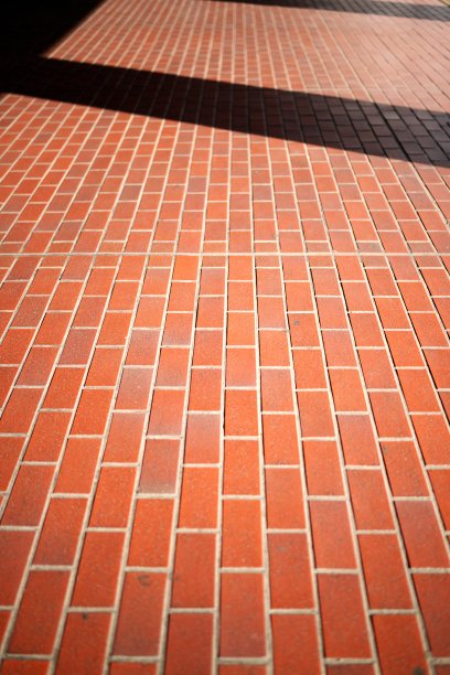 浅焦点砖路面图片下载