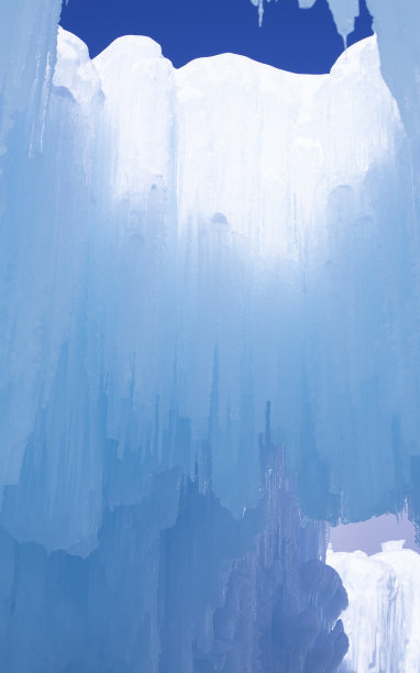 冰冻的冬季冰背景在蓝色和白色图片下载