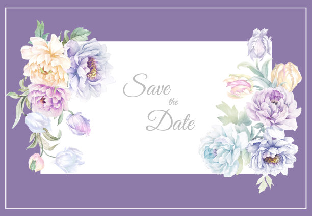 优雅的水彩花卉插画图片下载