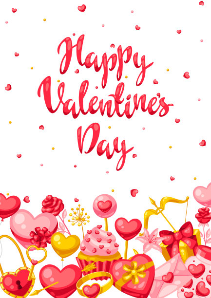 情人节贺卡快乐。图片下载