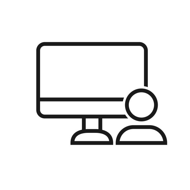 计算机用户轮廓图标矢量图片下载