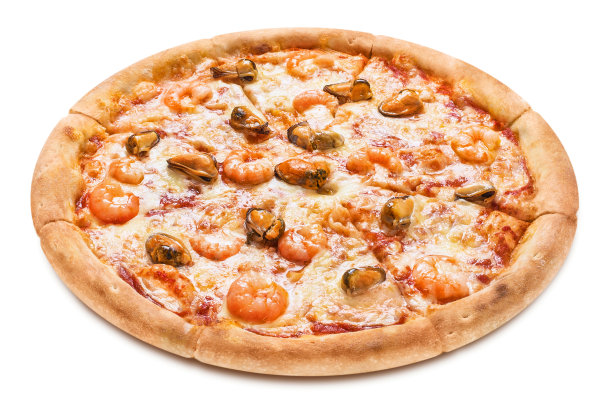 美味的白披萨图片下载