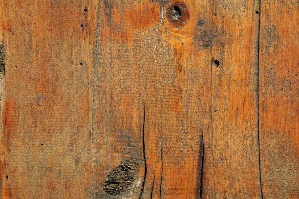 天然老化劣质硬木板表面纹理平坦图片下载
