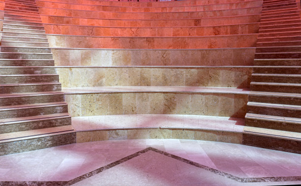 建筑中的大理石楼梯背景图片下载