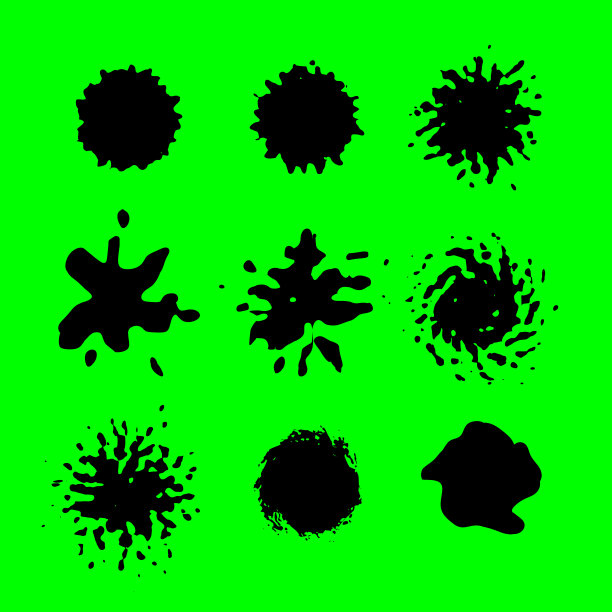 一套墨迹插图图片下载