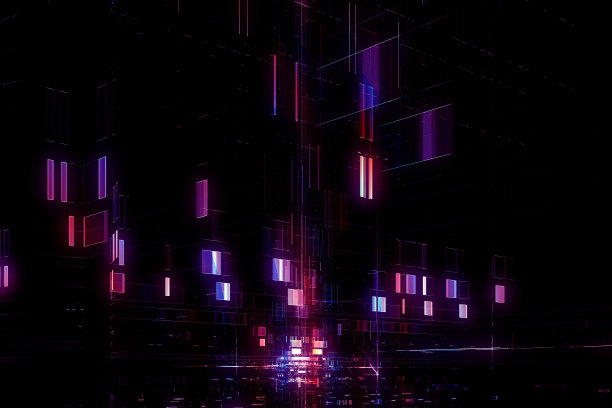 抽象的未来霓虹风格背景图片下载