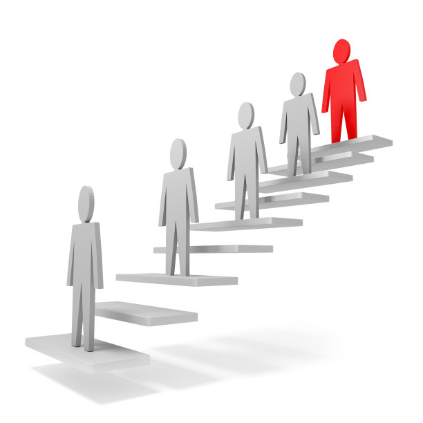 3d人站在楼梯上图片下载