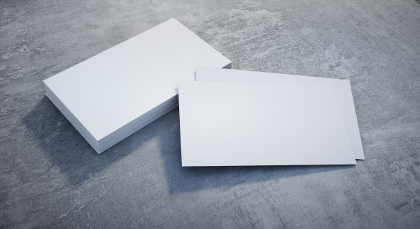 一叠空白名片图片下载