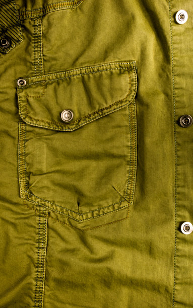 衣服项目石洗棉织物纹理接缝，扣，钮扣和铆钉，宏观图片下载