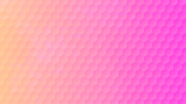 粉色和黄色马赛克背景旗帜设计图片下载