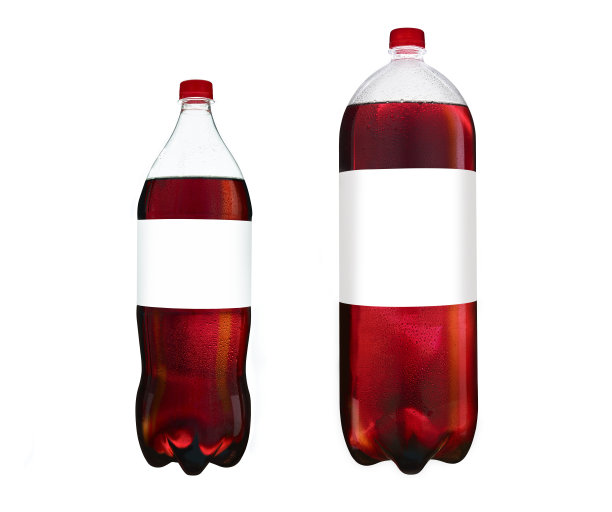 带空白标签的软饮料塑料瓶图片下载