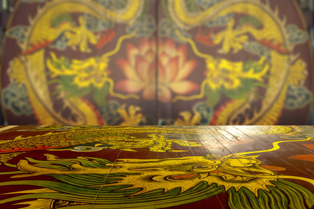 一种中国传统的龙画图案图片下载