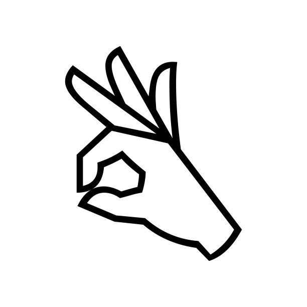 黑色挑指符号旗帜，一般设计打印和网站。说明向量。图片下载