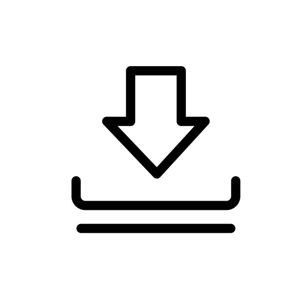 下载图标。箭头。白色背景上的矢量图标。时髦的线性图标。图标为网站和打印。标志,象征,象征。界面元素。图片下载