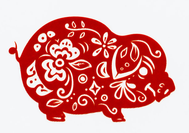 中国传统剪纸，生肖，农历新年图片下载