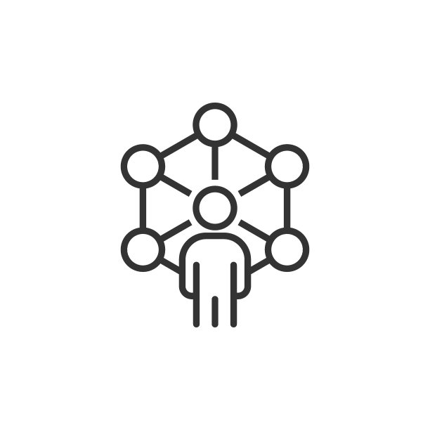 企业组织结构图与业务人员矢量图标在平面风格。白色背景上的人物合作插图。团队合作经营理念。图片下载