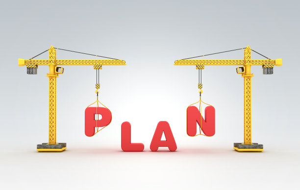 塔式起重机的PLAN Word - 3D渲染图片下载