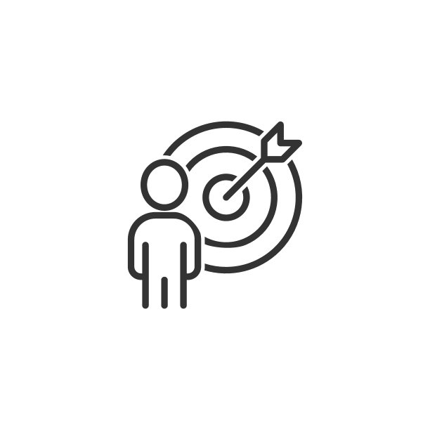 人们以平面风格的图标为目标。搜索人体矢量插图在白色孤立的背景。招聘业务理念。图片下载