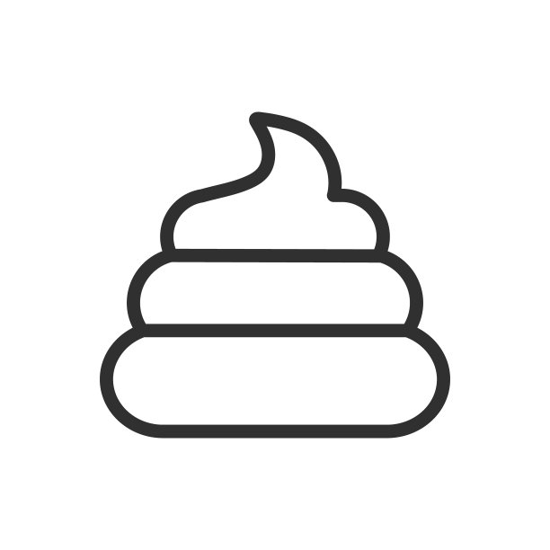 一堆棕色的垃圾图标。矢量图像。臭狗屎标志符号标志。卡通风格的粪便。矢量插图形象。孤立在白色背景上。图片下载