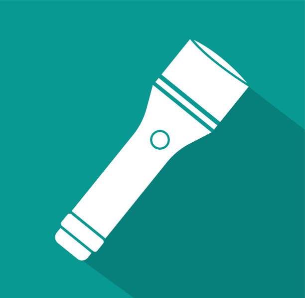 手电筒图标。矢量符号象征。图片下载